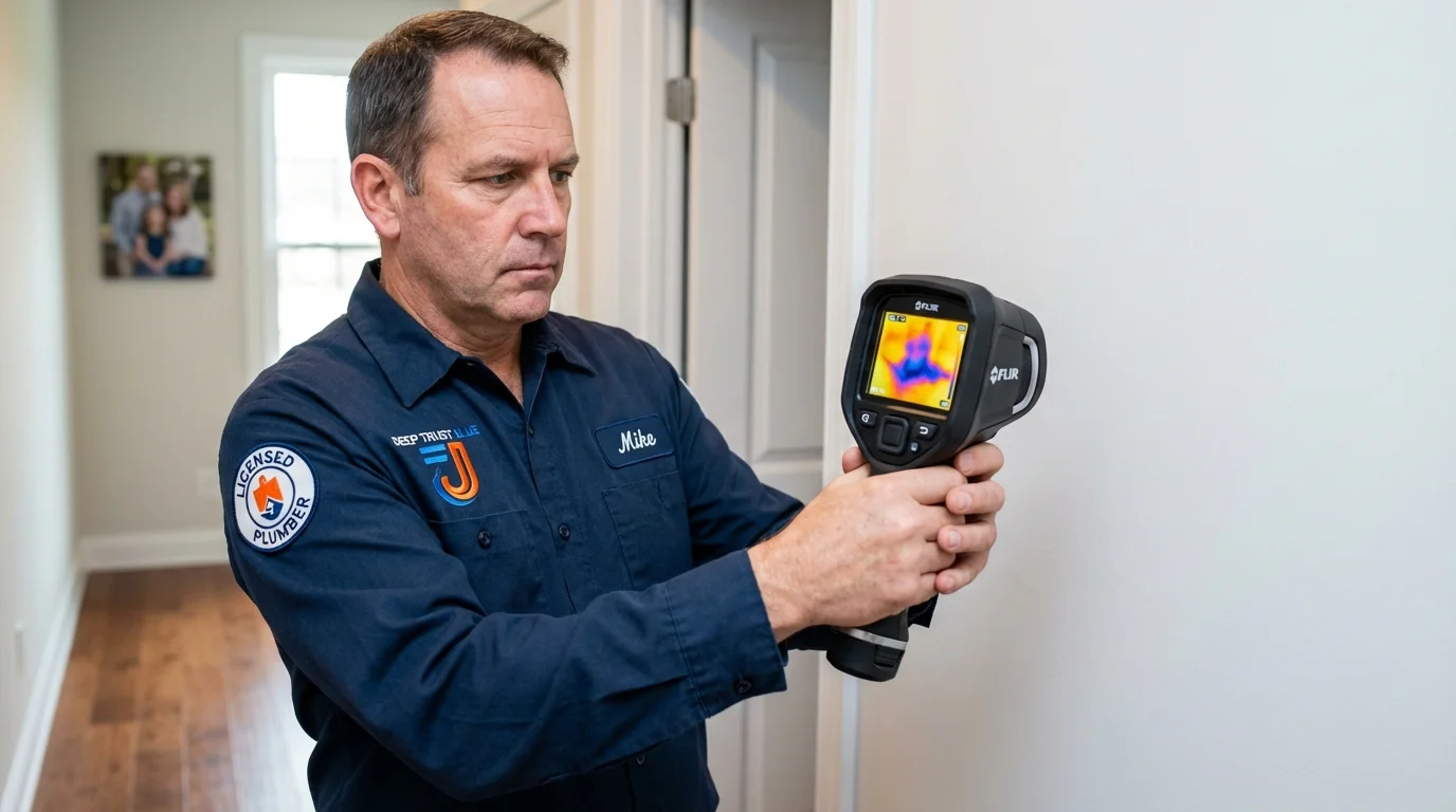 Thermal imaging leak detection by Johns Plumbing LLC in Stevens Point